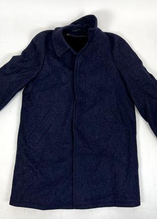 Пальто теплое kynoch, scotland, шерстяное (под твид), с подкладкой6 фото