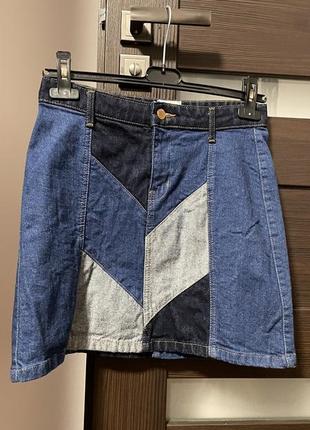 Шикарна джинсова спідничка від ri1 фото