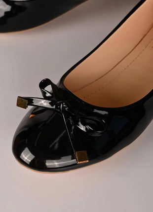Балетки туфли женские черные т14436 фото