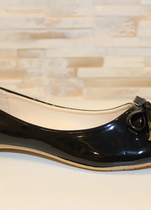 Балетки туфли женские черные т14432 фото