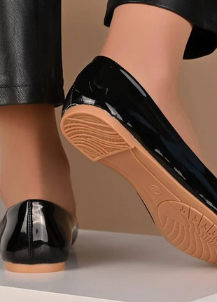 Балетки туфли женские черные т14438 фото
