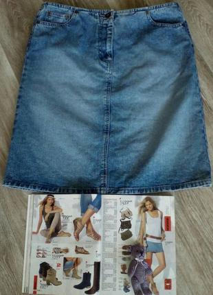 Крутая джинсовая юбка  миди   12