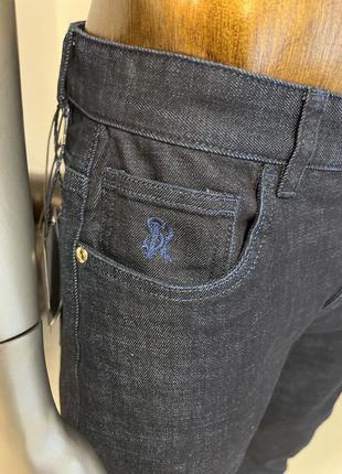 Синие мужские джинсы3 фото