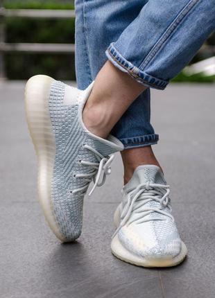 Кроссовки женские adidas yeezy boost 350 v2 cloud white адидас1 фото