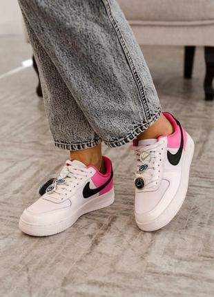 Кросівки nike air force 1 low se white/pink кроссовки