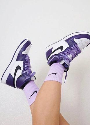 Кроссовки 1 retro purple кросівки