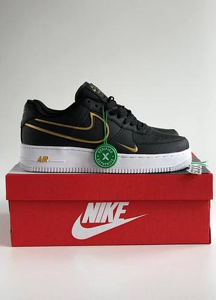 Кроссовки  nike air force 1 07 low lv8 black gold