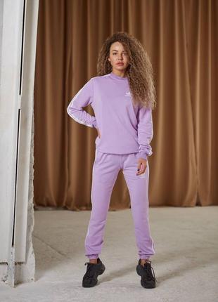 Женский спортивный костюм adidas свитшот и штаны сиреневый адидас — цена 903 грн в каталоге Спортивные костюмы ✓ Купить женские вещи по доступной цене на Шафе