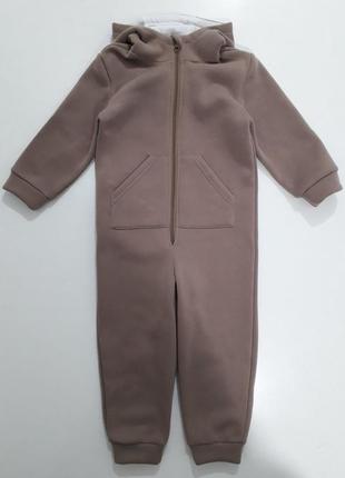 Детский  теплый комбинезон-человечек vitex 9999471 80(р) капучино