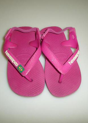 Шлепки, вьетнамки havaianas , размер евро 21, сделаны в бразилии