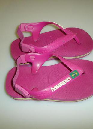 Шлепки, вьетнамки havaianas , размер евро 21, сделаны в бразилии3 фото