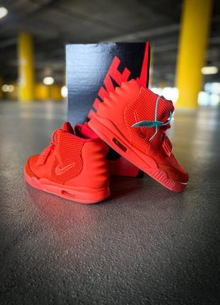 Чоловічі кросівки nike air yeezy 2 sp red знижка sale6 фото