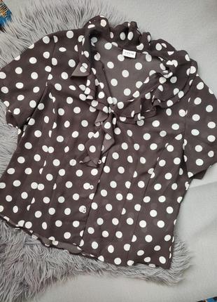 Блуза в горошок 4