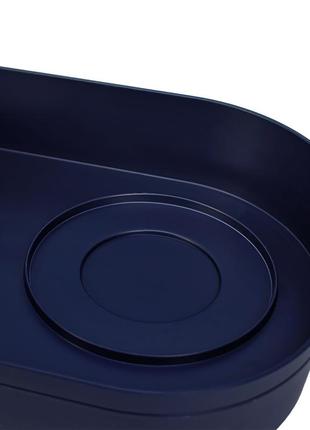 Миска hopet 17652 deep blue для котів і собак подвійна з підставкою3 фото