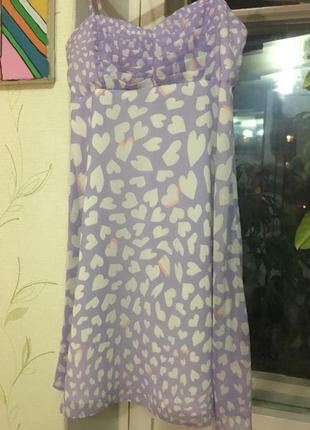 Милое, кавайное,няшное платье motivi ,сарафан в сердечки3 фото