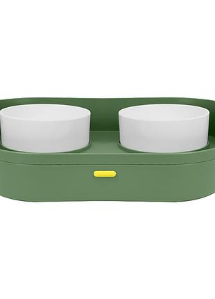 Містка hopet 17652 dark green для котів і собак подвійна з підставкою4 фото