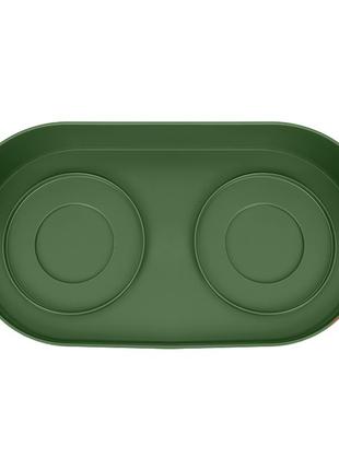Містка hopet 17652 dark green для котів і собак подвійна з підставкою3 фото