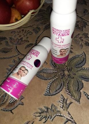 Відбілюючий засіб для лиця wokali hidrolized milk collagen vitamin+face whiten,180ml