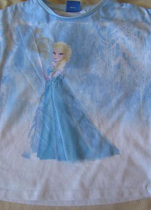 Футболочка с эльзой next disney