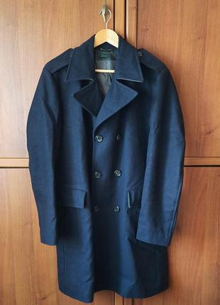Мужское шерстяное пальто united colors of benetton