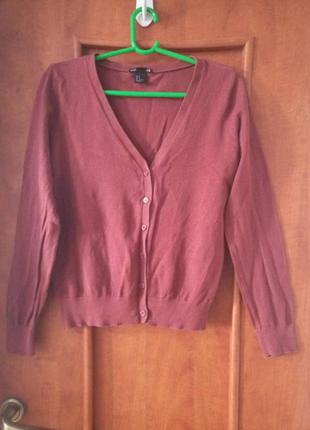 Котоновая кофта на пуговицах,джемпер h&m