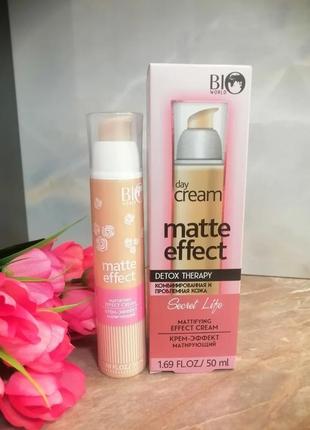 Detox therapy крем-матирующий ефект bio world
