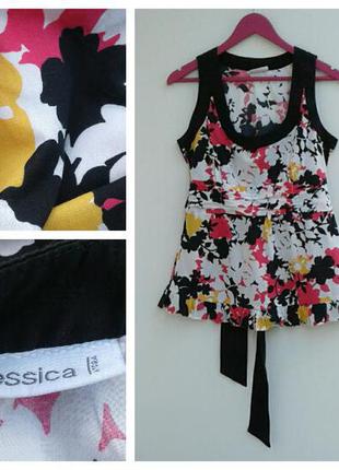 Летняя майка на завязках 100% хлопок