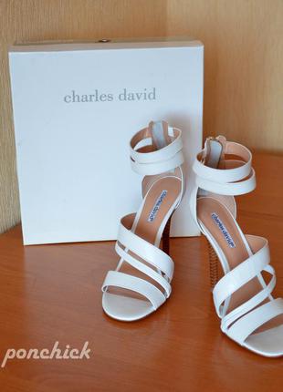 Босоніжки charles david шкіра