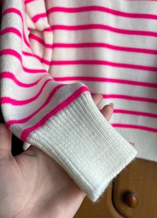 Кофта нова светр в смужку яскраву тренд6 фото