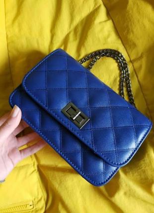 Синяя маленькая сумка кроссбоди нова