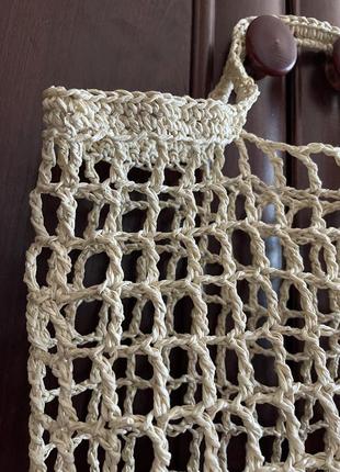 Шопер шоппер сетка соломенная авоська пляжная сумка сумочка летняя вязанная из рафии...