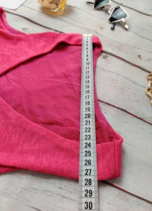 Розовая блуза майка фуксия  mango7 фото