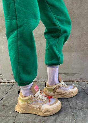 Кросівки off-white beige кроссовки