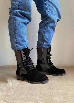 Ботинки в байкерском стиле rock rebel, 36р, новые1 фото