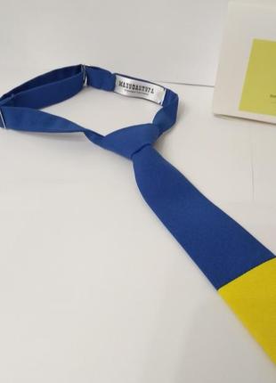 Краватка патріотична для хлопчика. жовто- блакитний галстук кроватка.  сине-желтый галстук дл мальчика.3 фото