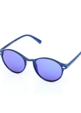Солнцезащитные очки luckylook унисекс 087-379 панто one size синий фиолетовый