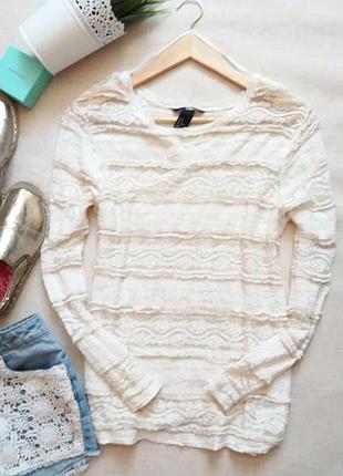 Мила кофта мереживна блузка