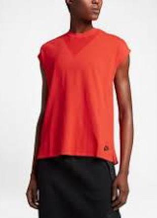 Оригінальна футболка 2017 nike sportswear tech knit womens tank max orange black 83167
