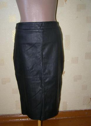 77th flea стильная юбка карандаш под кожу 36-размер