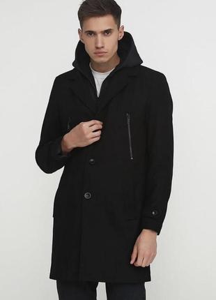 Шерстяне базове пальто преміум бренду angelo litrico шерсть куртка классическое