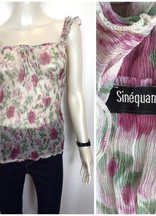 Sinequanone ніжна майка шовкова блузка топ