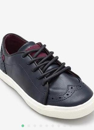 Кожаные кеды броги next р.34 34,5 см