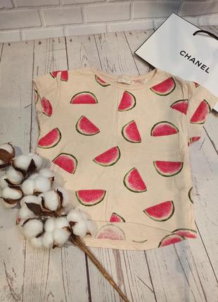 Футболка в кавуни zara girl casual collection