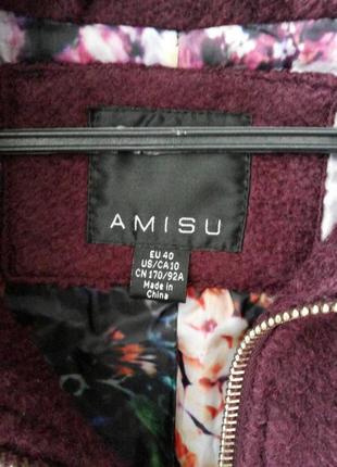 Стильное теплое пальто amisu3 фото