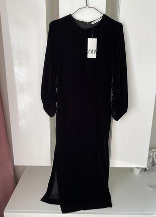 Плаття велюр zara