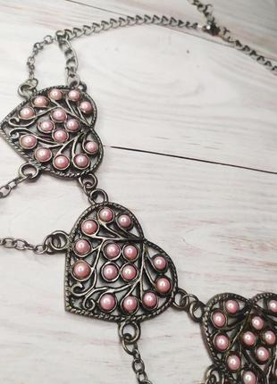 Ожерелье сердца в готическом стиле4 фото