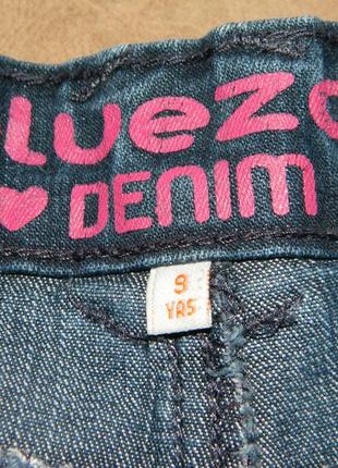9-10 лет джинсы детские синие на девочку bluezoo denim4 фото