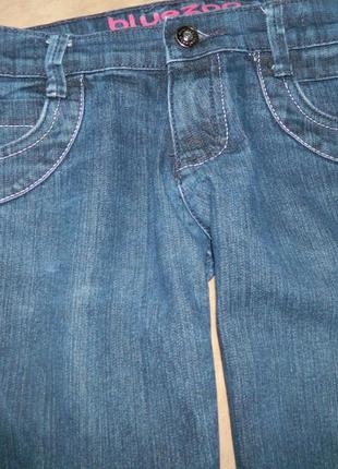9-10 лет джинсы детские синие на девочку bluezoo denim3 фото