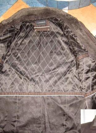 Большая мужская кожаная куртка c. comberti. италия. 64р. лот 7485 фото