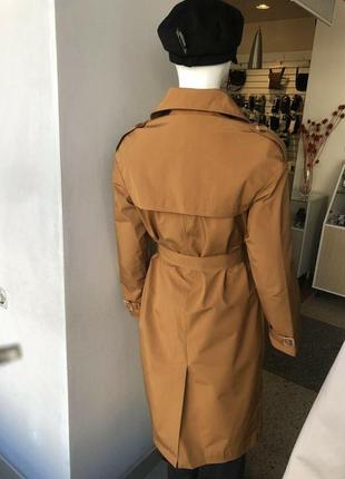 Пальто-тренч жіночий демисезон жіночий тренч коричневий кемел6 фото